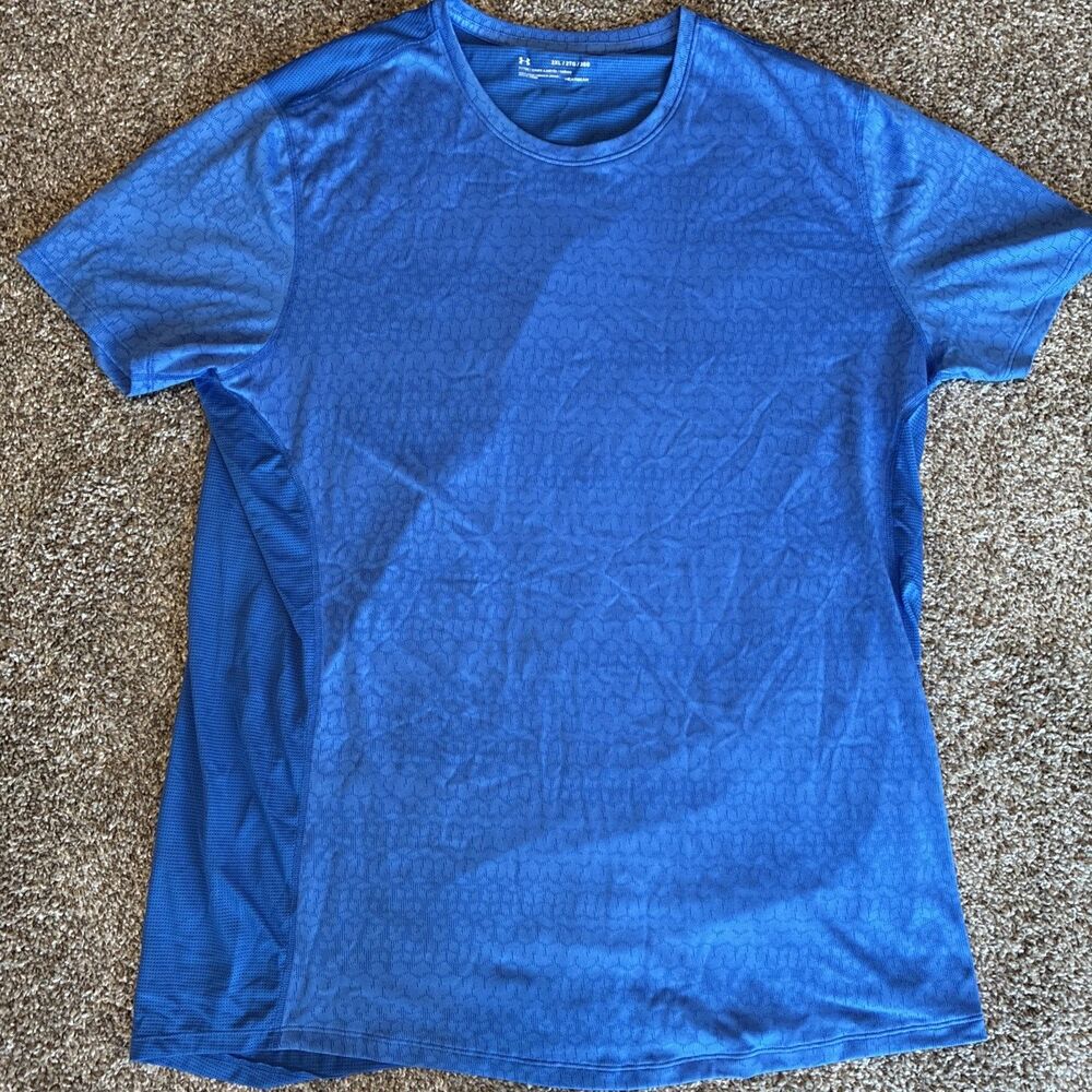Under Armour HeatGear 2XL Short Sleeve T-Shirt - Blue